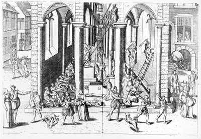 Calvinists Destroying Statues in the Catholic Churches, 1566 by Flemish School